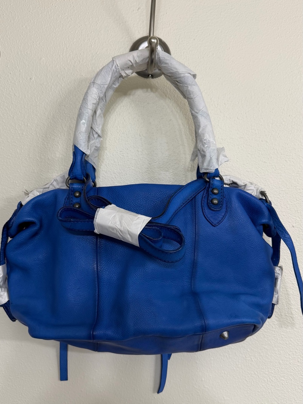 BRAND NEW Free People Baby Emerson Tote Bag limited edition color Sapphire Blue - Picture 2 of 2